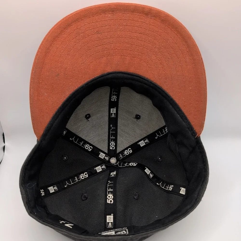 Texas Longhorn Fitted Ball Cap 59FIFTY Measures‎ 7.25